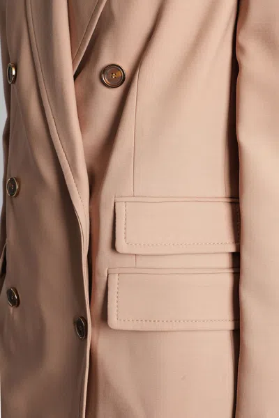 Zimmermann Double-breasted Wool Blazer In Brown