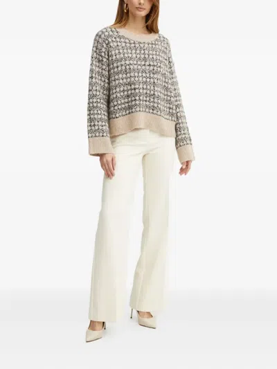 Hugo Boss Fernade Patterned Sweater In Animal Print