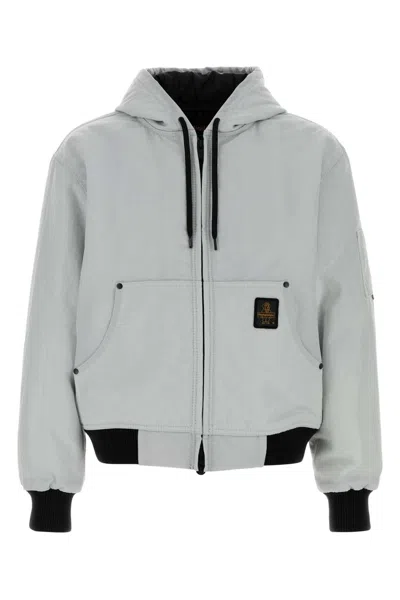 Refrigiwear Ice Nylon Corby Bomber Jacket In Gray