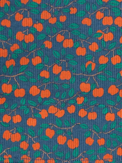 罗纹樱桃印花毛衣