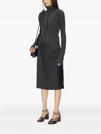 LAYERED FITTED CARDIGAN