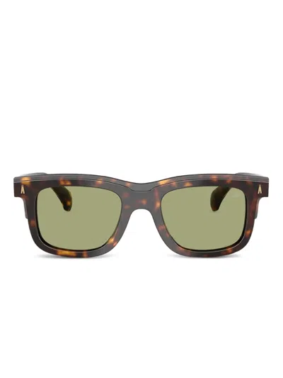 Moncler Claro Tortoiseshell Square-frame Sunglasses In Brown