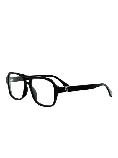 Fendi Square-frame Glasses In Black