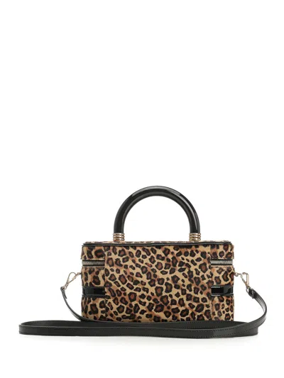 Roger Vivier Belle Vivier Leopard-print Buckle Tote Bag Handbags Animalier In Animal Print