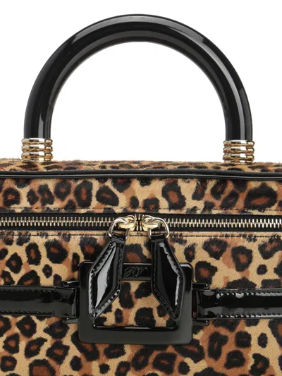 Roger Vivier Belle Vivier Leopard-print Buckle Tote Bag Handbags Animalier In Animal Print