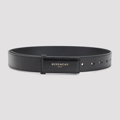 Givenchy 35 Mm Label Belt With Multiple Holes In Black