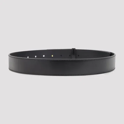Givenchy 35 Mm Label Belt With Multiple Holes In Black