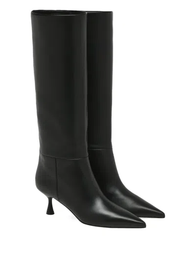 Gianvito Rossi 55mm Joyce Pointed-toe Boots In Black