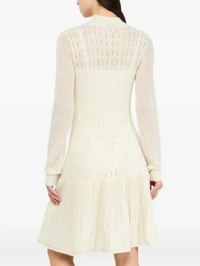 Liu •jo Lace Stitc Dress In Green