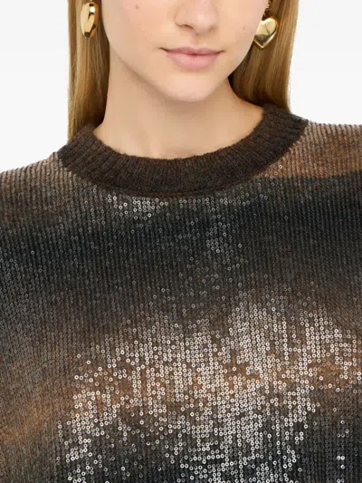 Liu •jo Women's Knitwear Liu Jo Mf5380 Ma14r S9472 In Brown