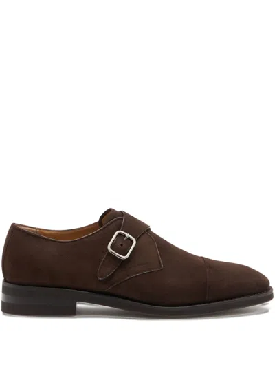 Bally Scribe Un Buckle-strap Monk Shoes In Brown