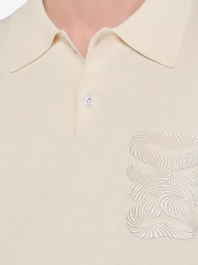Sandro Embroidered-detail Polo Shirt In Yellow