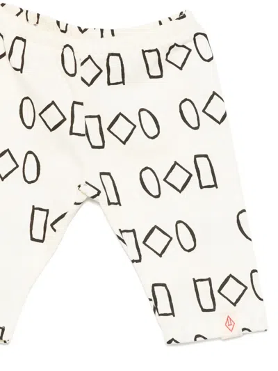 The Animals Observatory Geometric-print Tracksuit Set In White