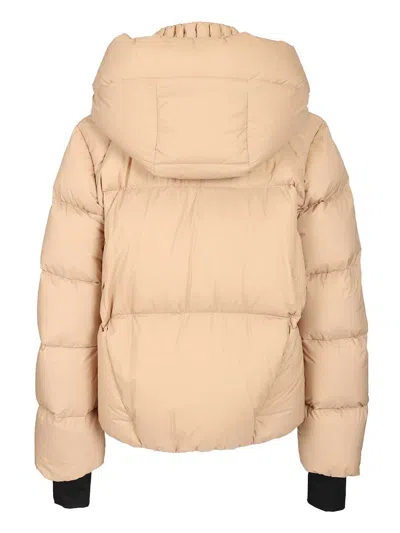 Moncler Bonnieure Ski Jacket Jackets Beige In Orange