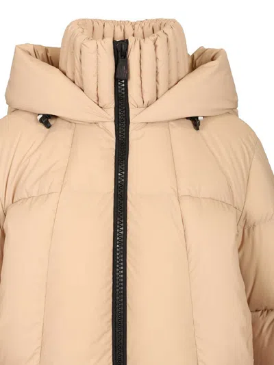 Moncler Bonnieure Ski Jacket Jackets Beige In Orange