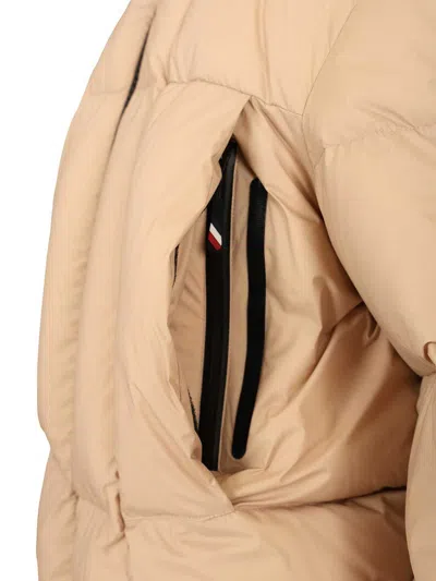 Moncler Bonnieure Ski Jacket Jackets Beige In Orange