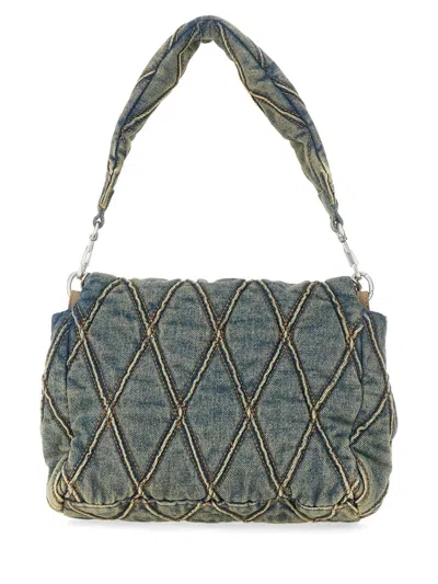 Diesel Borsa A Tracolla "charm-d" In Brown