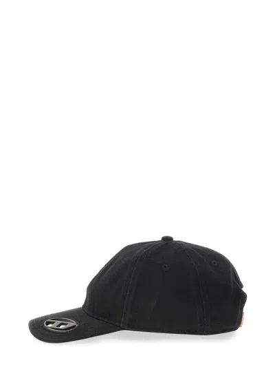 Diesel Cappello Da Baseball C-plak In Black