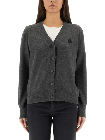 Isabel Marant Étoile Isabel Marant Etoile Karina Cotton Blend Cardigan In Gray