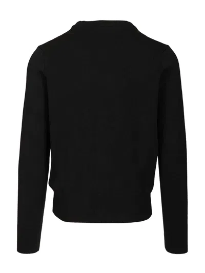 Ami Alexandre Mattiussi Ami Paris Men Ami De Coeur Cardigan In Black