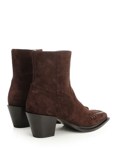 Jimmy Choo Cece Boots Brown In Brown