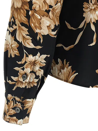 Dolce & Gabbana Charmeuse Shirt Shirt And Blouse Multicolor In Multi