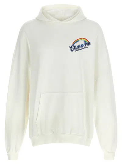 Willy Chavarria 'clean & Fresh Willy Hooligan' Hoodie In White