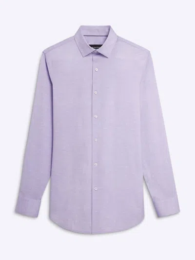Bugatchi Uomo Men's 8-way Stretch Sport Shirt In Lilac In Purple