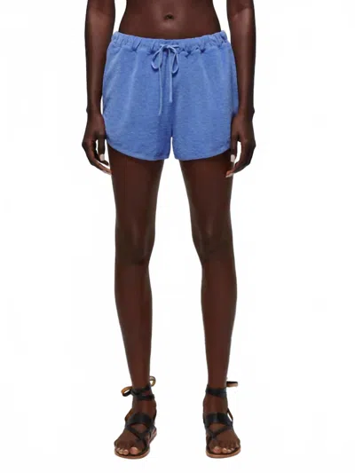 Nation Ltd Fern Terry Cloth Short In Wedgewood In Multi