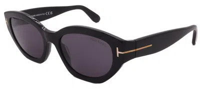 Tom Ford Guilliana Acetate Cat-eye Sunglasses In Black