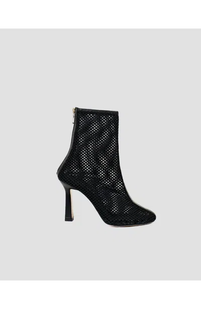 Theo The Label Women's Black Astraea Mesh Bootie In Black