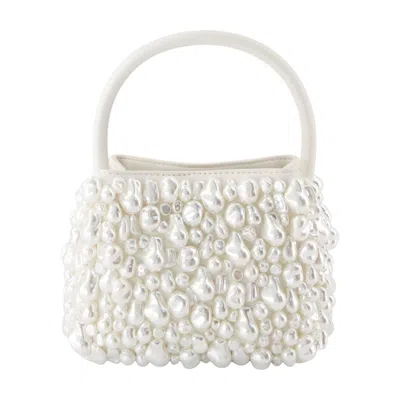 Cult Gaia Solene Top Handle Bag In White