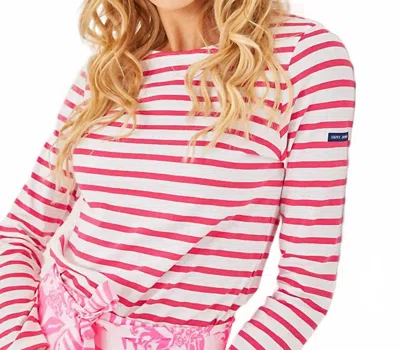 Lilly Pulitzer Minquidame Long Sleeve Tee In Rose In Multi