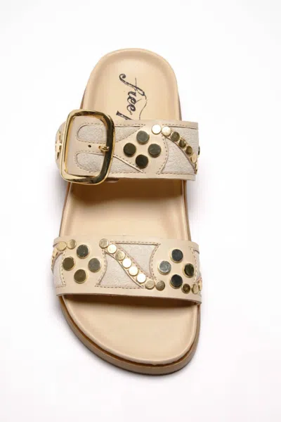 Free People Women's Revelry Studded Sandal In Plaster In Multi