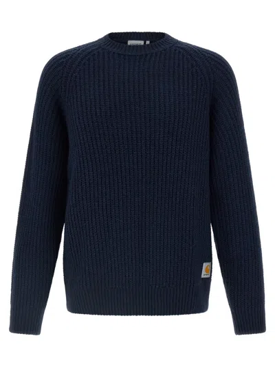 Carhartt Anglistic Sweater In Blue