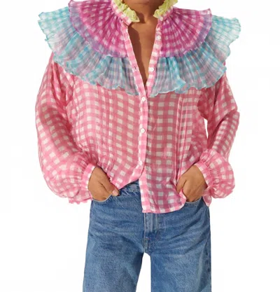 Celia B Covadonga Shirt In Pink In Pink