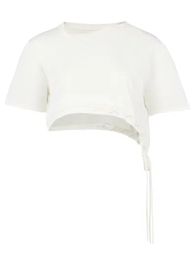 Pcfg Store Free Heaven Crop String Tshirt In White