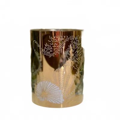 Scentchips Select-a-shade - Beach Treasure Lantern Shade In Gold In Brown
