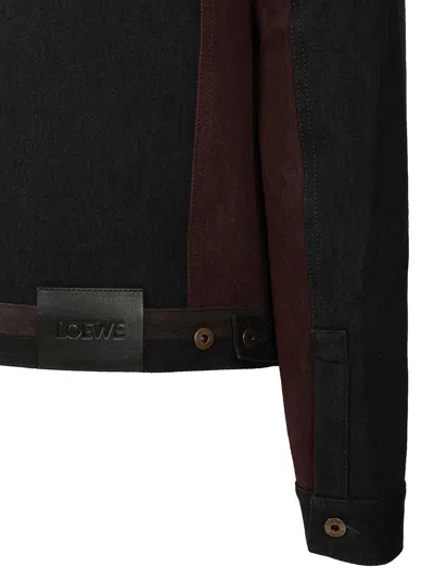 Loewe Dnim Jacket Jackets Black In Black