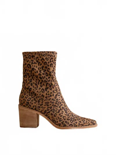 Oasis Society Women Vienna Sleek Ankle Hugging Bootie In Leopard In Multi
