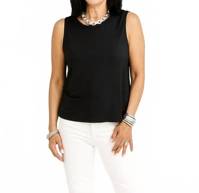 Shannalee A-line Bamboo Tank In Black In Black