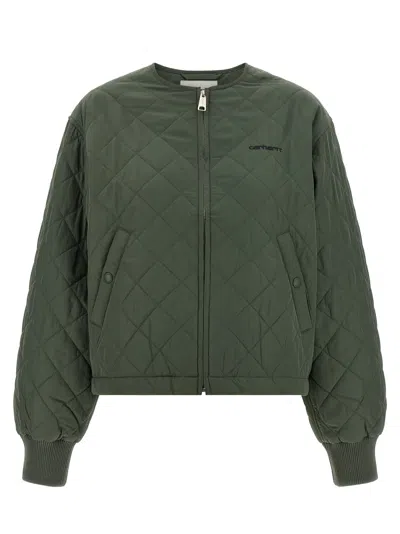 Carhartt Elma Puffer Jackets Green In Green