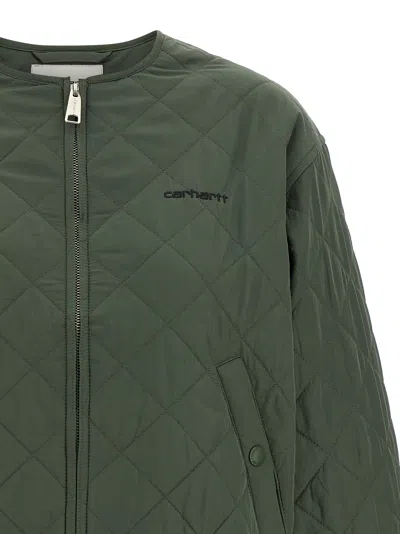 Carhartt Elma Puffer Jackets Green In Green