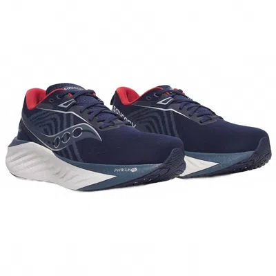 Saucony Men's Triumph 22 Running Shoes In 144 - Navy Dusk In Blue