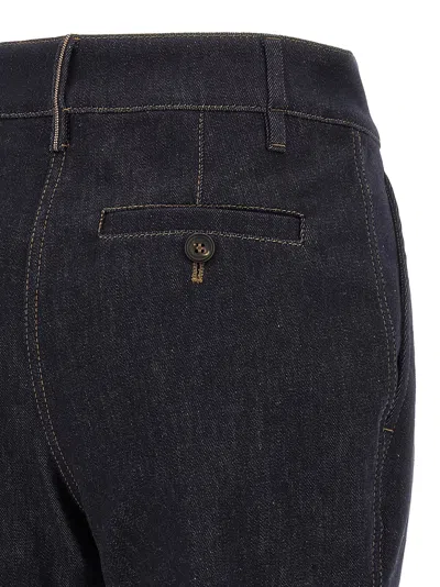Brunello Cucinelli Women Pantalone Donna In Denim In Blue