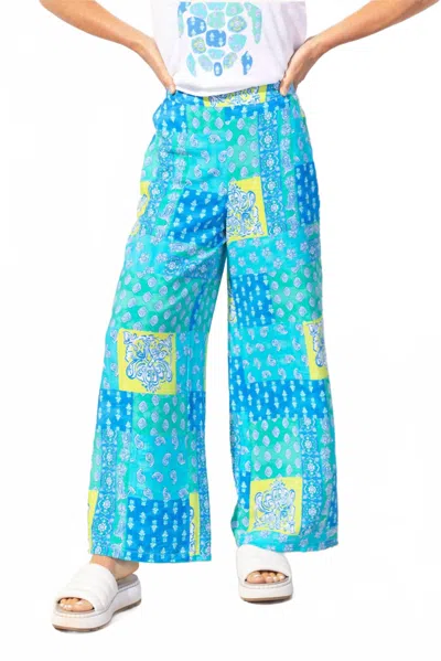 Escape By Habitat Vacay Pant Paisley Patch In Riveria In Multi