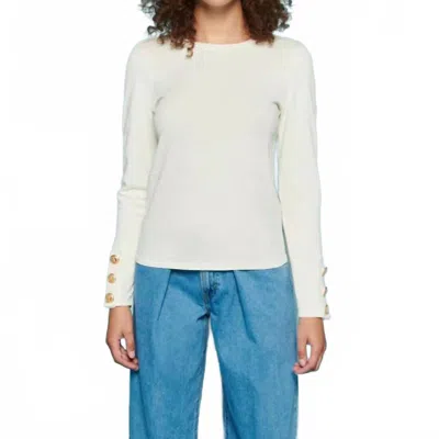 Nation Ltd Kiana Crewneck Top In Off-white In White