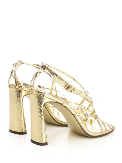 Jimmy Choo Felice Sandals Gold In Gold