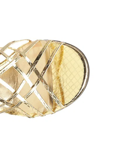 Jimmy Choo Felice Sandals Gold In Gold