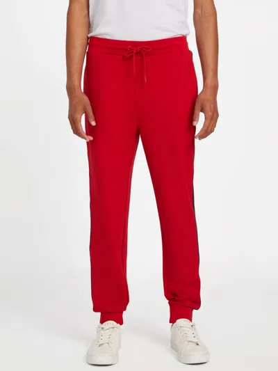 Guess Factory Genaro Logo-tape Joggers In Red